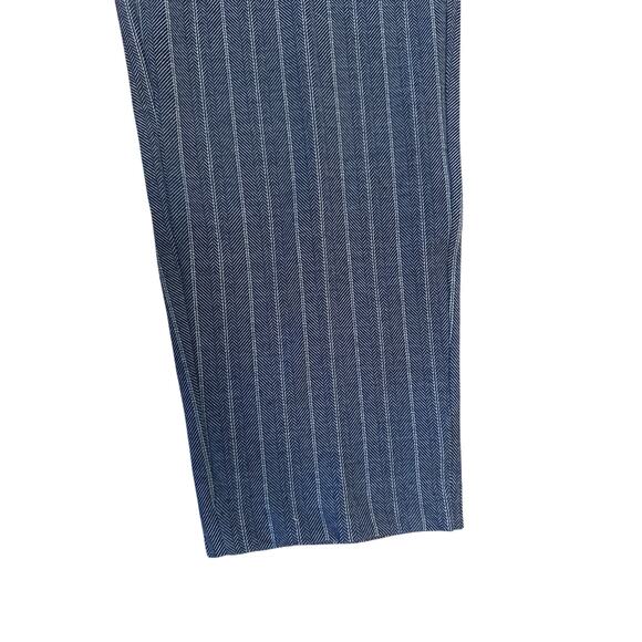 NWT 14 32 Liverpool Los Angeles Knit Trousers Pants Blue Stripe Renee Straight - Picture 3 of 7